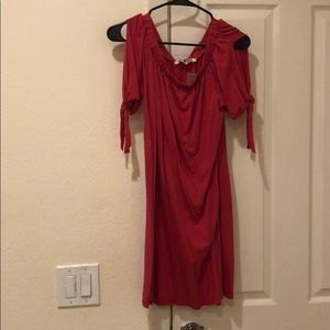 Michael stars off the shoulder sundress